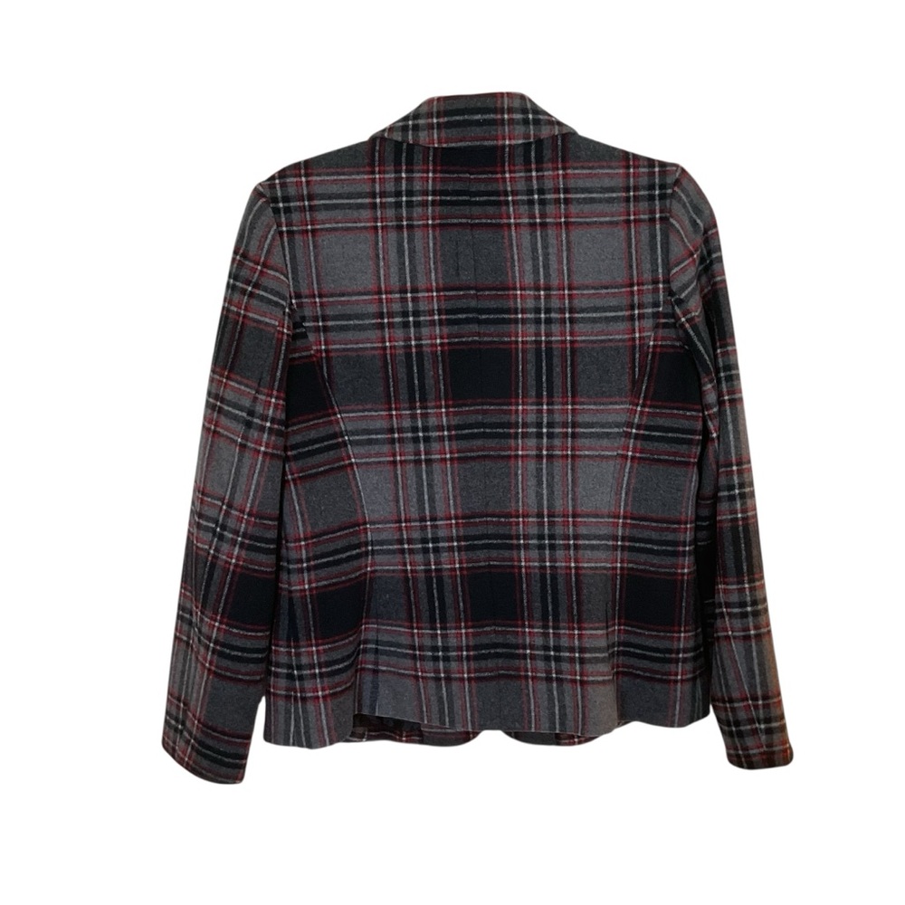 Talbots Petites Women’s Plaid Three Button Lined Blazer. Size 10P - Picture 2 of 7